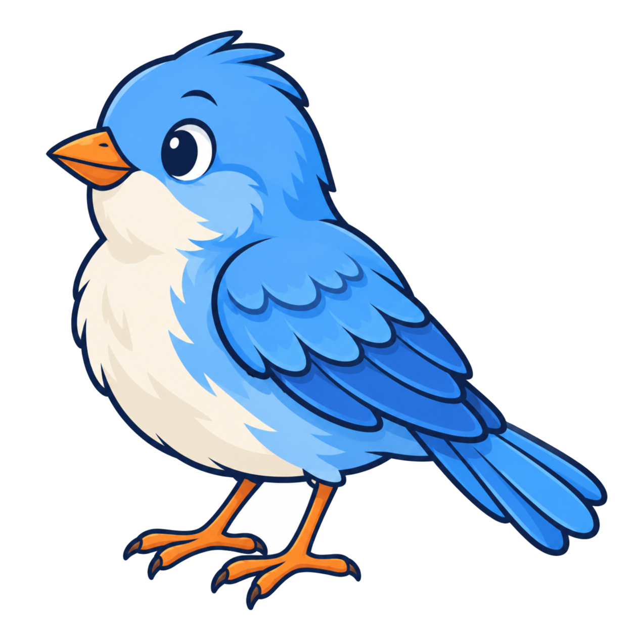 Un ocell blau