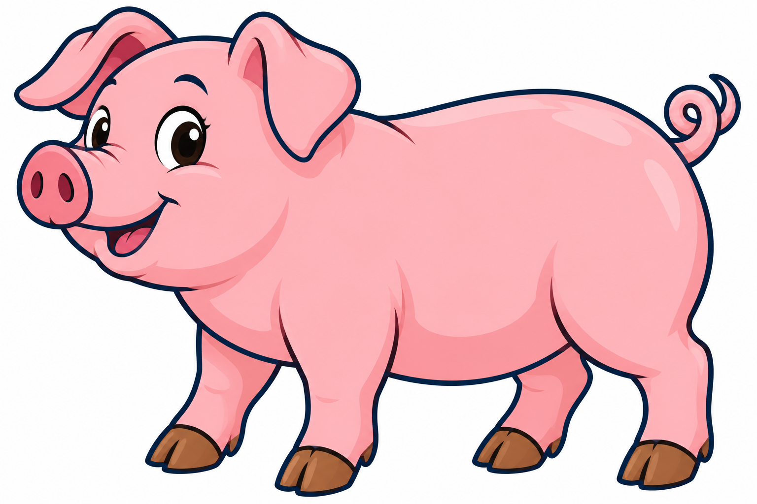 Un porc rosa